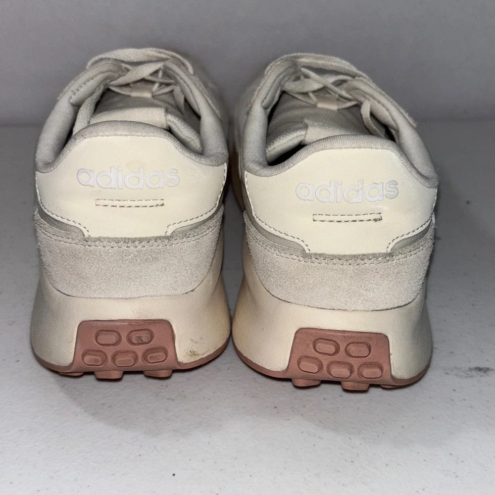 Adidas Retro Running Style‎ Sneakers Cream White Casual Athleisure Men Size
